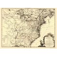 thumbnail image 1 of War Map - United States Mississippi Course - Brion de la Tour 1783 - Vintage Wall Art, 1 of 4