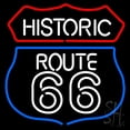 thumbnail image 1 of Historic Route 66 LED Neon Sign 16 x 16 - inches, Black Square Cut Acrylic Backing, with Dimmer - Bright and Premium built indoor LED Neon Sign for café, club, party, event and stroefront., 1 of 7