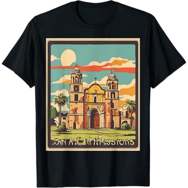 Historic San Antonio Missions National Park Sticker TShirt