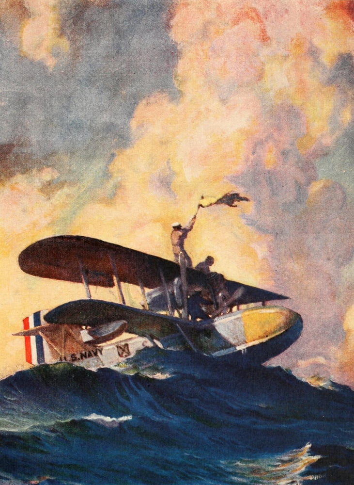 Historic Ships 1926 US Navy Hydro plane Canvas Art - Unknown (24 x 36)