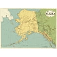 thumbnail image 1 of Historic State Map - Alaska - Rand McNally 1897 - 32 x 23 - Vintage Wall Art, 1 of 5
