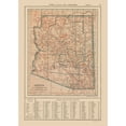 thumbnail image 1 of Historic State Map - Arizona - Reynold 1921 - 23 x 32.48 - Vintage Wall Art, 1 of 5