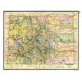 thumbnail image 1 of Historic State Map - Colorado - Johnson 1888 - Vintage Wall Art, 1 of 4