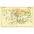 thumbnail image 1 of Historic State Map - Montana Yellowstone National Park - Hoen 1896 - Vintage Wall Art, 1 of 4