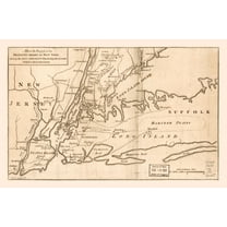 Historic State Map - New York - 1776 - 35.11 x 23 - Vintage Wall Art