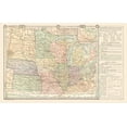 thumbnail image 1 of Historic State Map - North Central States - Monteith 1882 - 36.29 x 23 - Vintage Wall Art, 1 of 5