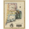 thumbnail image 1 of Historic State Map - Rhode Island - Lucas 1823 - Vintage Wall Art, 1 of 4