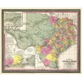 thumbnail image 1 of Historic State Map - Texas - Young 1852 - Vintage Wall Art, 1 of 4