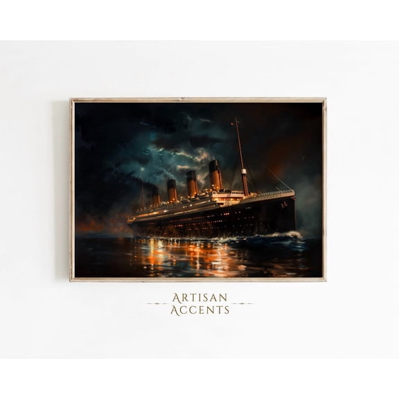 Historic Titanic Ocean Liner Monument History Home Decor Wall Art Print Unframed Paper Print