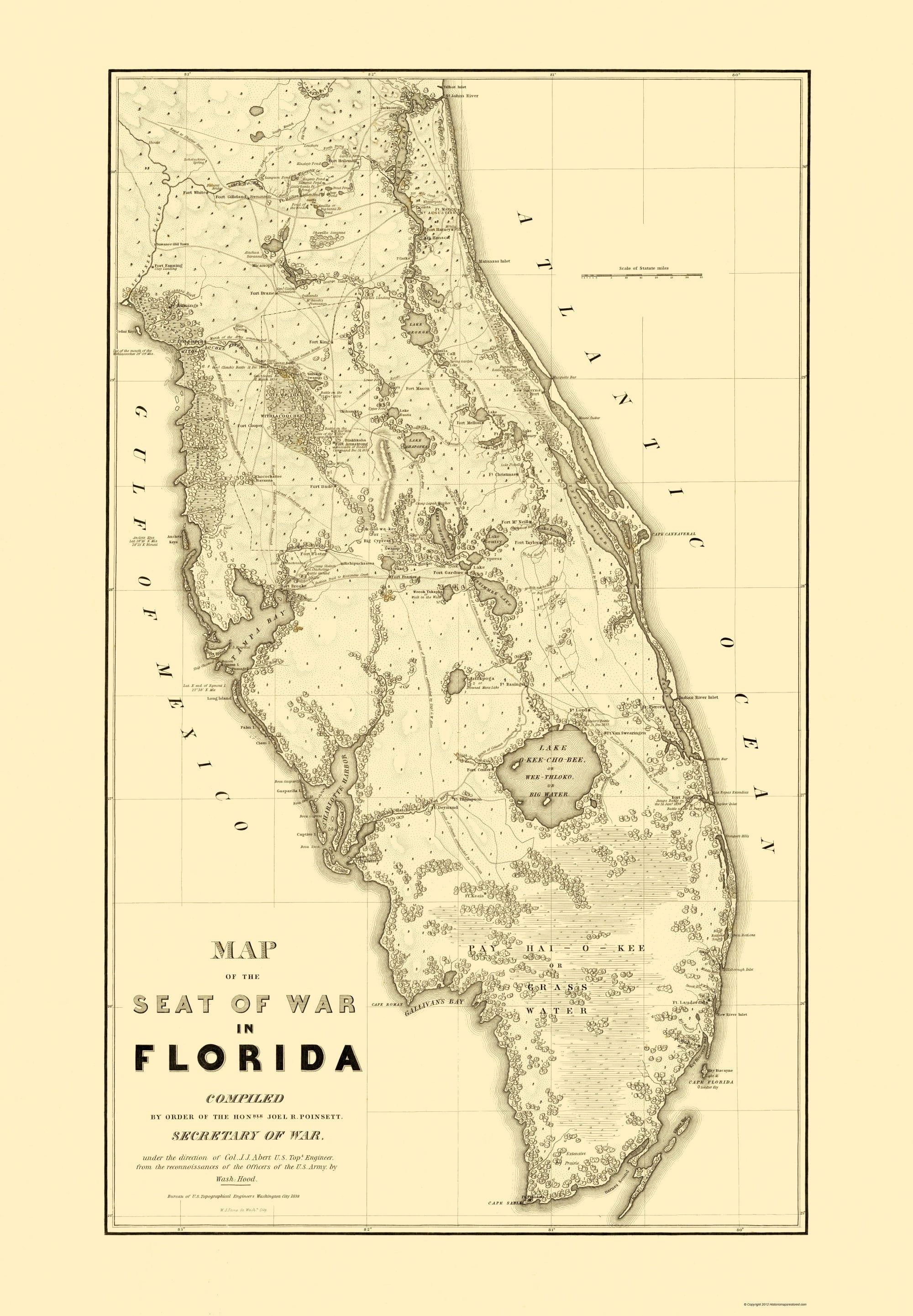 Historic War Map Florida Second - Historic War Map Florida Second Seminole War Stone 1838 23 X 33 13 Vintage Wall Art B6054a5f 8499 406b 8849 82cdd950ff08.40108f686b8af3bbee257ba9cafacb5a 