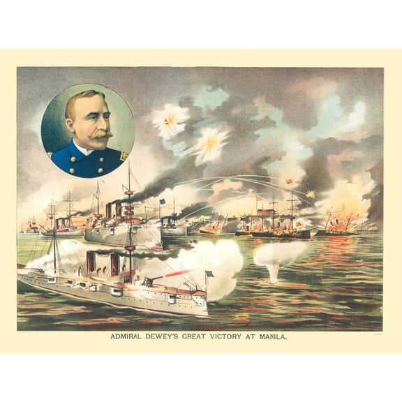 Historic War Map - Manila Philippines Spanish American War - 1898 - 23 x 30.34 - Vintage Wall Art