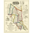 thumbnail image 1 of Historic War Map - Mexico Mexican American War - Disturnell 1847 - Vintage Wall Art, 1 of 4
