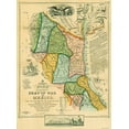 thumbnail image 1 of Historic War Map - Mexico War Seat- Disturnell 1847  - Vintage Wall Art, 1 of 4
