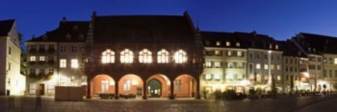 Historic buildings at the market square Freiburg im Breisgau Baden-Wurttemberg Germany Canvas Art - Panoramic Images (18 x 6)