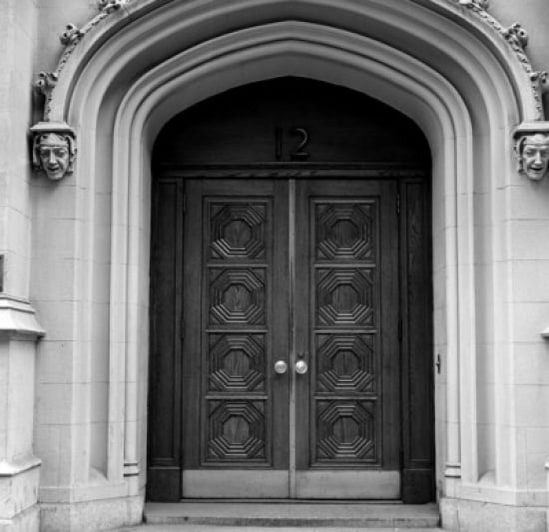 Historic door with neogothic arch Canvas Art - (18 x 24)