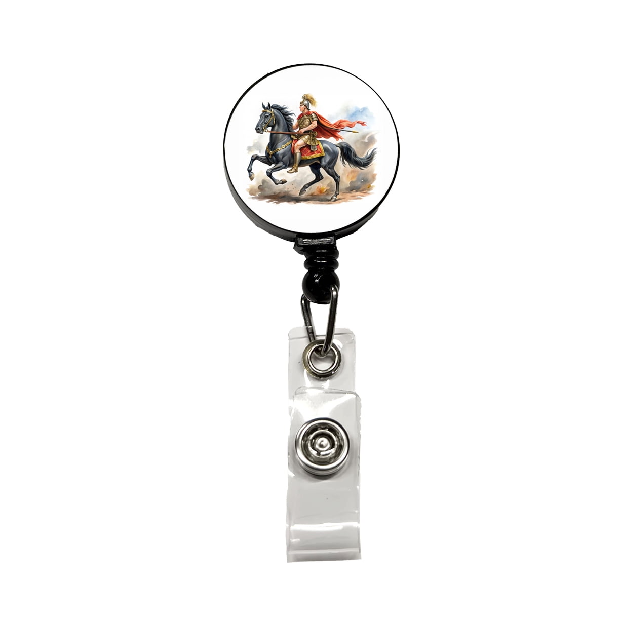 Historical Alexander The Great On His Horse Bucephalus Watercolor ...