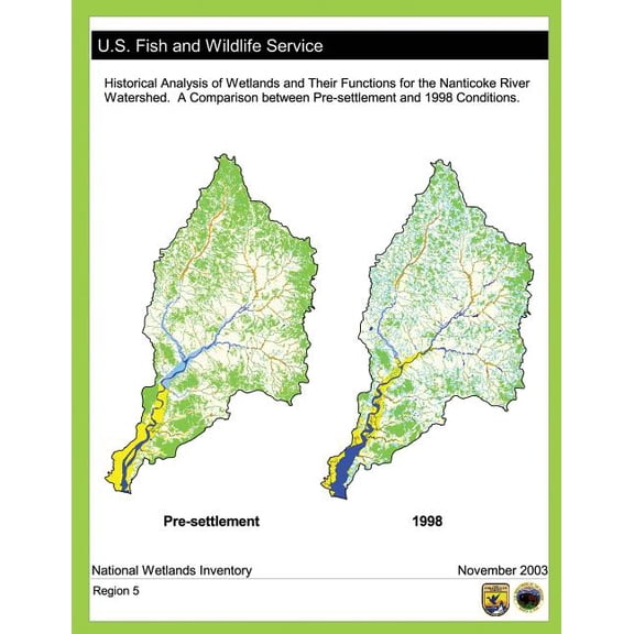 Historical Analysis of Wetlands and Their Functions For the Nanticoke River Watershed: A Comparison between Pre-settlement and 1998 Conditions (Paperback)