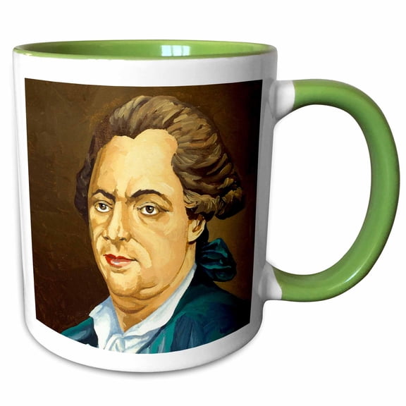 3drose, Historical Art Portrait, Mesmer, Franz Anton, Doctor - Eu10 Pri0016 - Prisma, 11oz Two-tone Green Mug