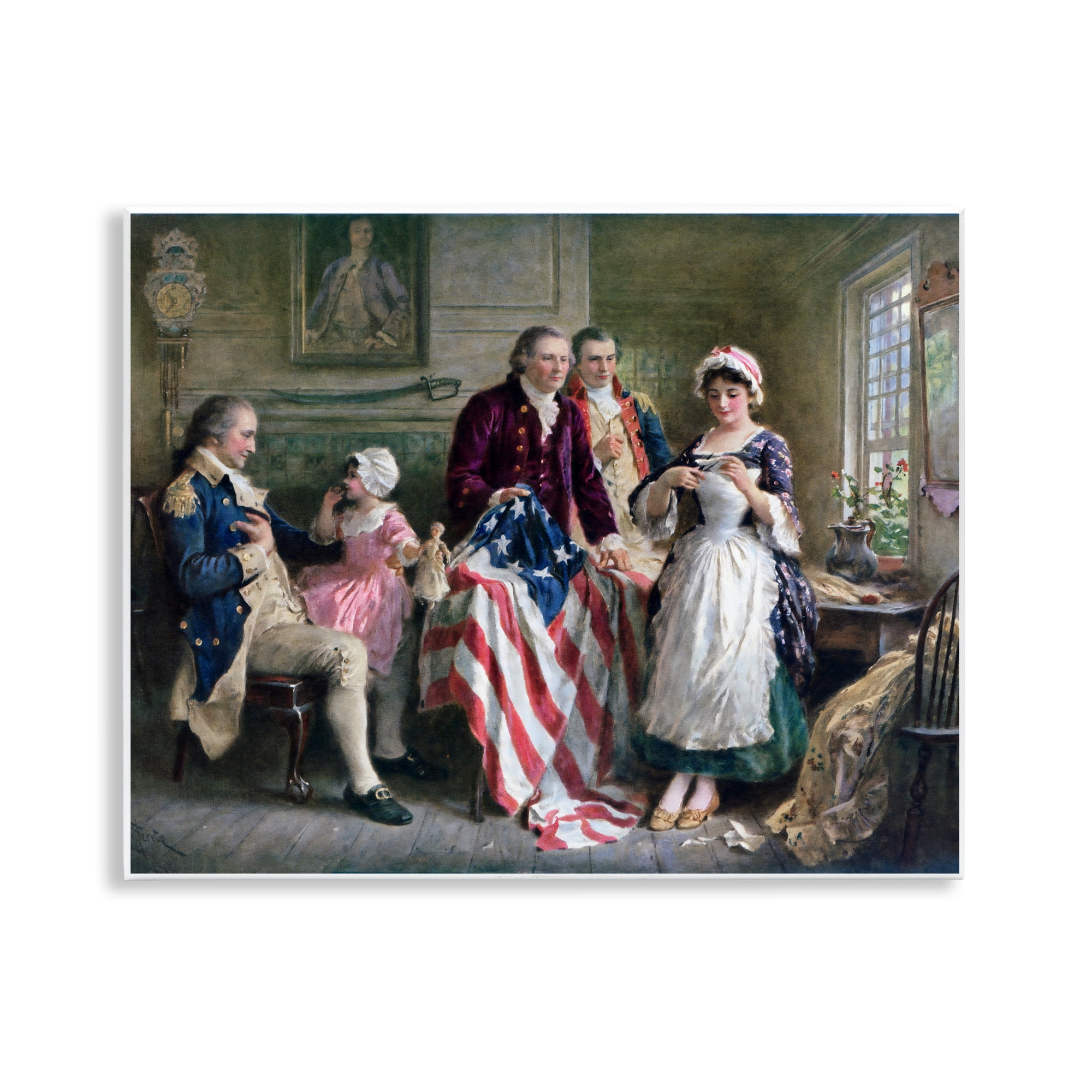 Historical Betsy Ross Wall Plaque Art, design by Arlington Prints