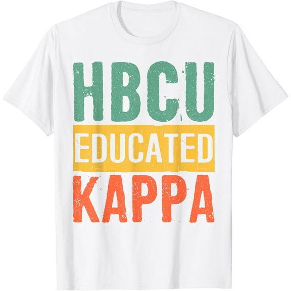 Historical Black College Alumni Gift HBCU Educated KAPPA T-Shirt100% cotton