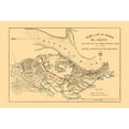 thumbnail image 1 of Historical Civil War Map - Blakely Alabama Battle - US Army Corps 1865 - 23 x 33.92 - Vintage Wall Art, 1 of 5