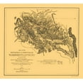 thumbnail image 1 of Historical Civil War Map - Perryville Kentucky Battlefield - Ruger 1877 - Vintage Wall Art, 1 of 4