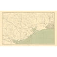 thumbnail image 1 of Historical Civil War Map - Texas Louisiana Gulf Coast - Bien 1895 - 23 x 36.76 - Vintage Wall Art, 1 of 5