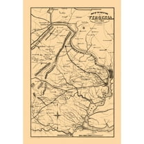 Historical Civil War Map - Virginia Theatre - Duncan 1862 - 23 x 33.80 - Vintage Wall Art