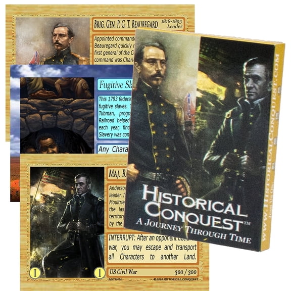 Historical Conquest Expansion Pack U.S. Civil War - History Card Game