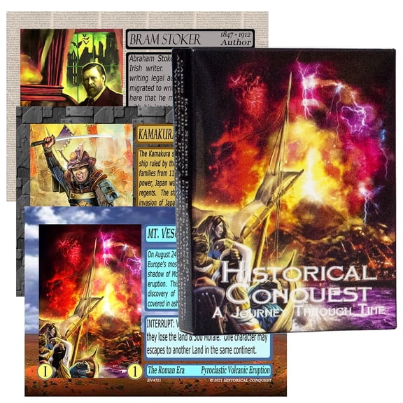Historical Conquest Mount Vesuvius Starter Deck – Educational History Card Game