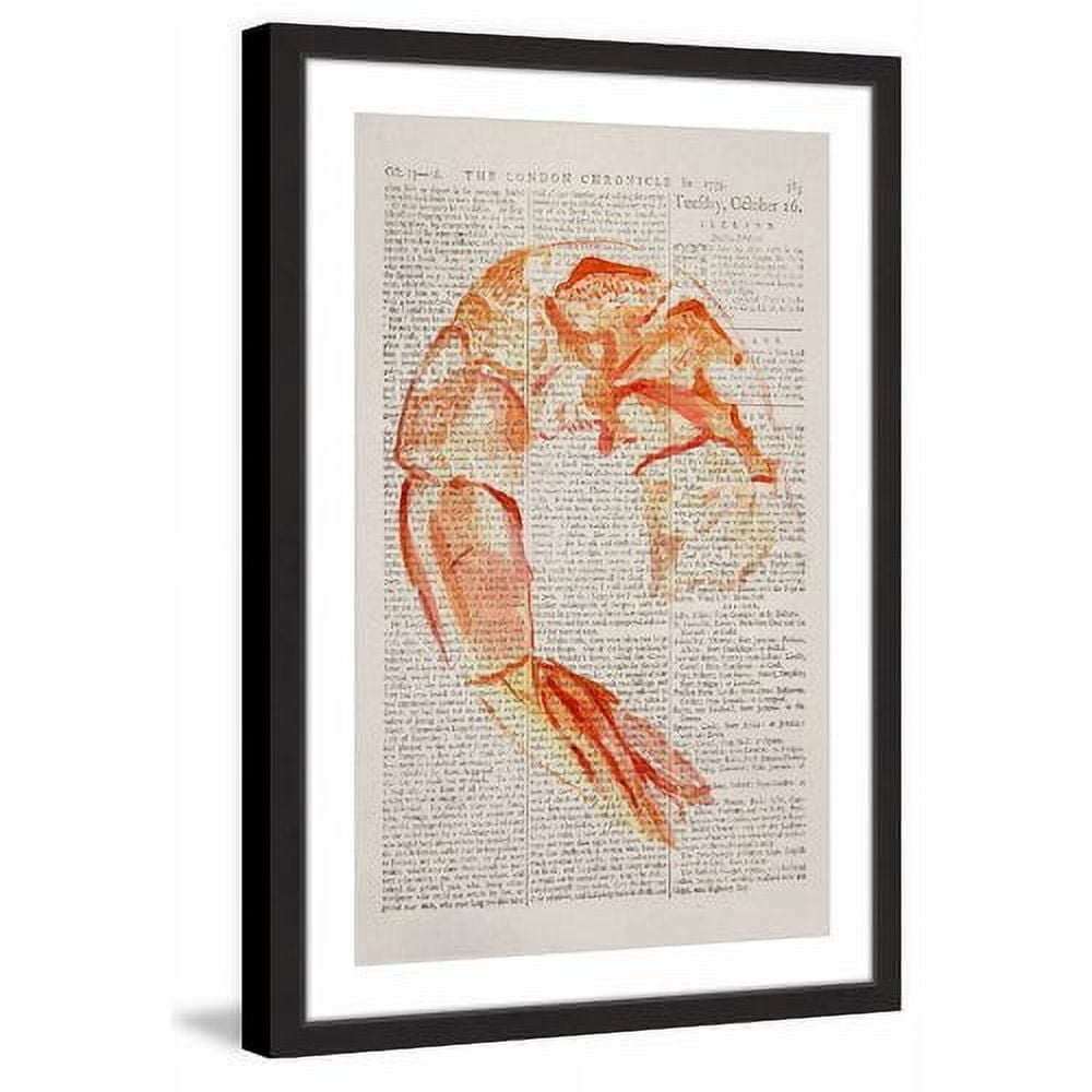 "Historical Crevette" Framed Painting Print