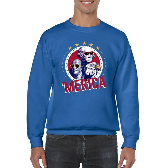 Historical Figures Of America Sweatshirt Men -GoatDeals Designs, Male Small