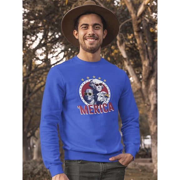 Historical Figures Of America Sweatshirt Men's -GoatDeals Designs