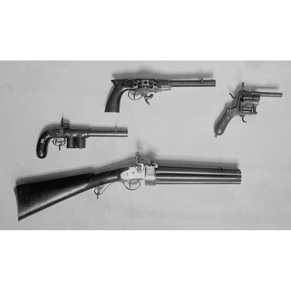 Historical Revolvers. Photo Ca. 1910. History (36 x 24)