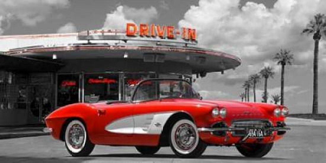 Historical diner USA Canvas Art - Gasoline Images (10 x 20)