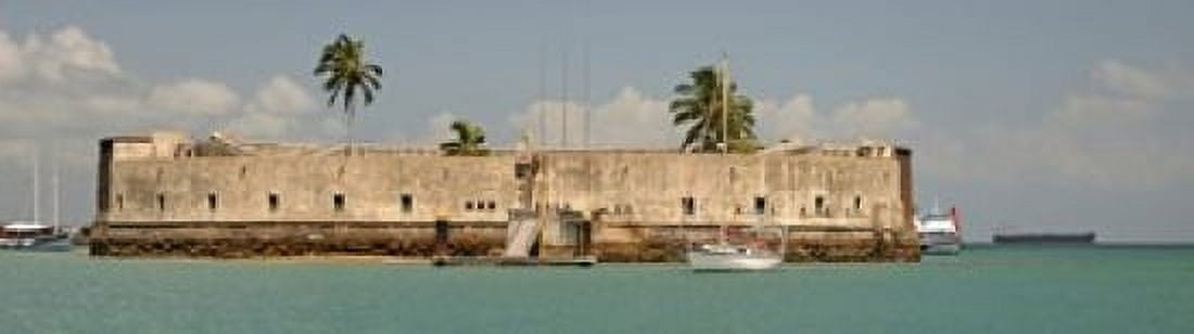 Historical fortification in Baia De Todos Os Santos Salvador Bahia Brazil Canvas Art - Panoramic Images (20 x 6)