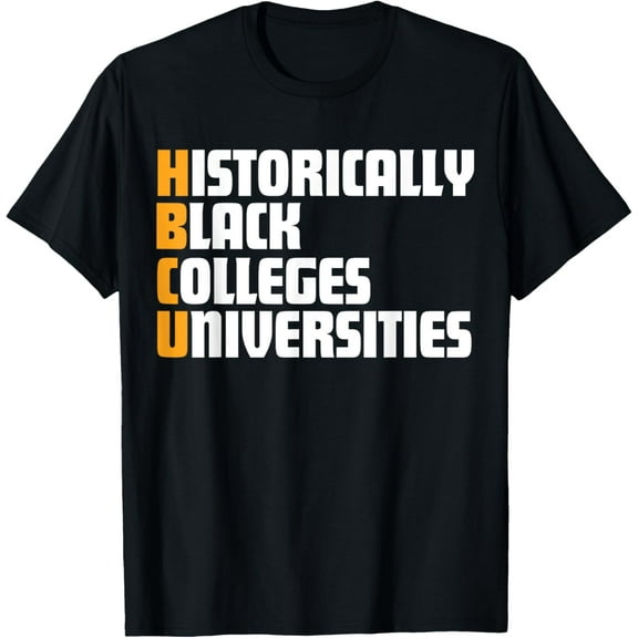 Historically Black Colleges and Universities HBCU Pride T-ShirtMen and women, Black T-shirt, size: Extra large