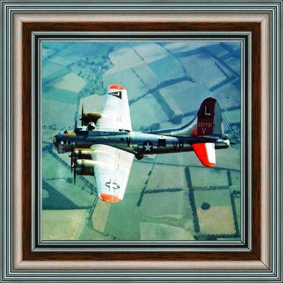 Historically Yours Boeing B-17 Flying Fortress Plane, Aviation Picture Frame, 10x10 8514
