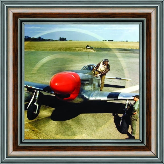 Historically Yours P-51 Mustang Plane, Aviation Picture Frame, 10x10 8513