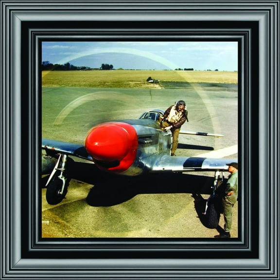 Historically Yours P-51 Mustang Plane, Aviation Picture Frame, 10x10 8513