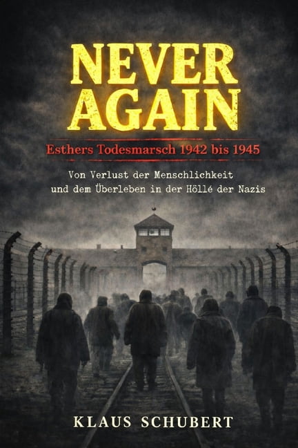 Historische Romane Von Klaus Schubert NEVER AGAIN - Esthers Todesmarsch 1942 bis 1945: Vom Verlust der Menschlichkeit - und dem Überleben in der Hölle der Naz, Book 21, (Paperback)