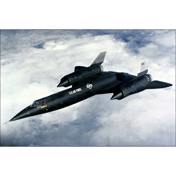 History Galore 24"x36" Gallery Poster, A-12 aircraft sr-71 blackbird