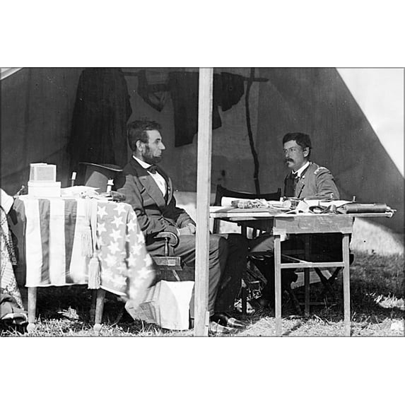 History Galore Abraham Lincoln & George B McClellan 24” x 36” Poster