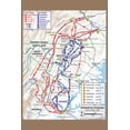 thumbnail image 1 of History Galore Map of Gettysburg Campaign through July 3 Battle 24" x 36" Poster, 1 of 1