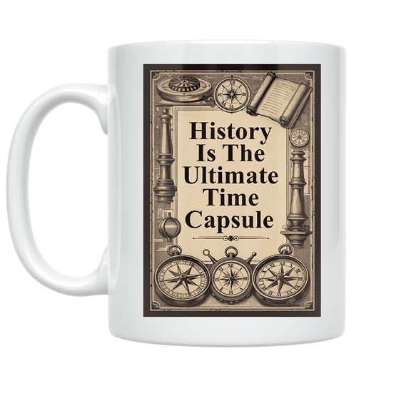 History Is The Ultimate Time Capsule - History Enthusiast - 11 oz Ceramic Coffee Mug