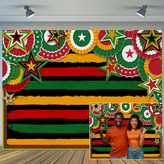 History Month Backdrop Black 5X3FT