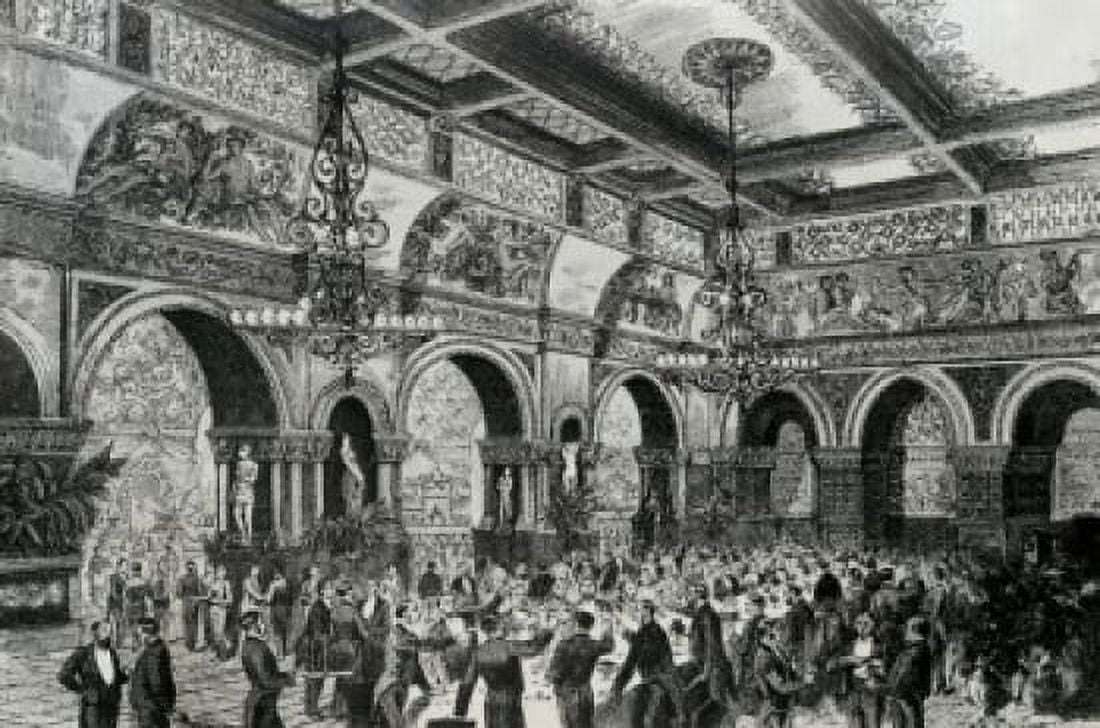 History Of Alcoholism - Fight For Temperance The Gilded Palace A Den Of Iniquity In The 19th Century Artist Unknown Canvas Art - (24 x 36)