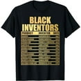 thumbnail image 1 of History Of Forgotten Black Inventors Black History Month T-Shirt, 1 of 5