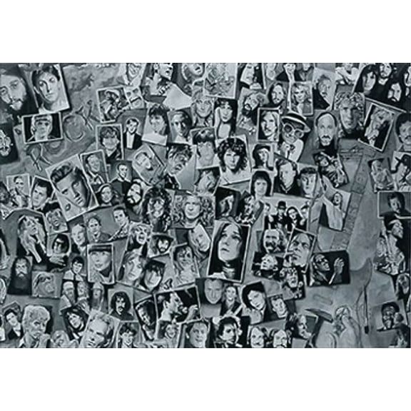 History Of Rock & Roll Collage by Tony Meers Laminated Poster - 36.5" x 24.5"