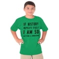 thumbnail image 1 of History Repeats Itself Dinosaur Pet Crewneck T Shirts Boy Girl Teen Brisco Brands S, 1 of 6